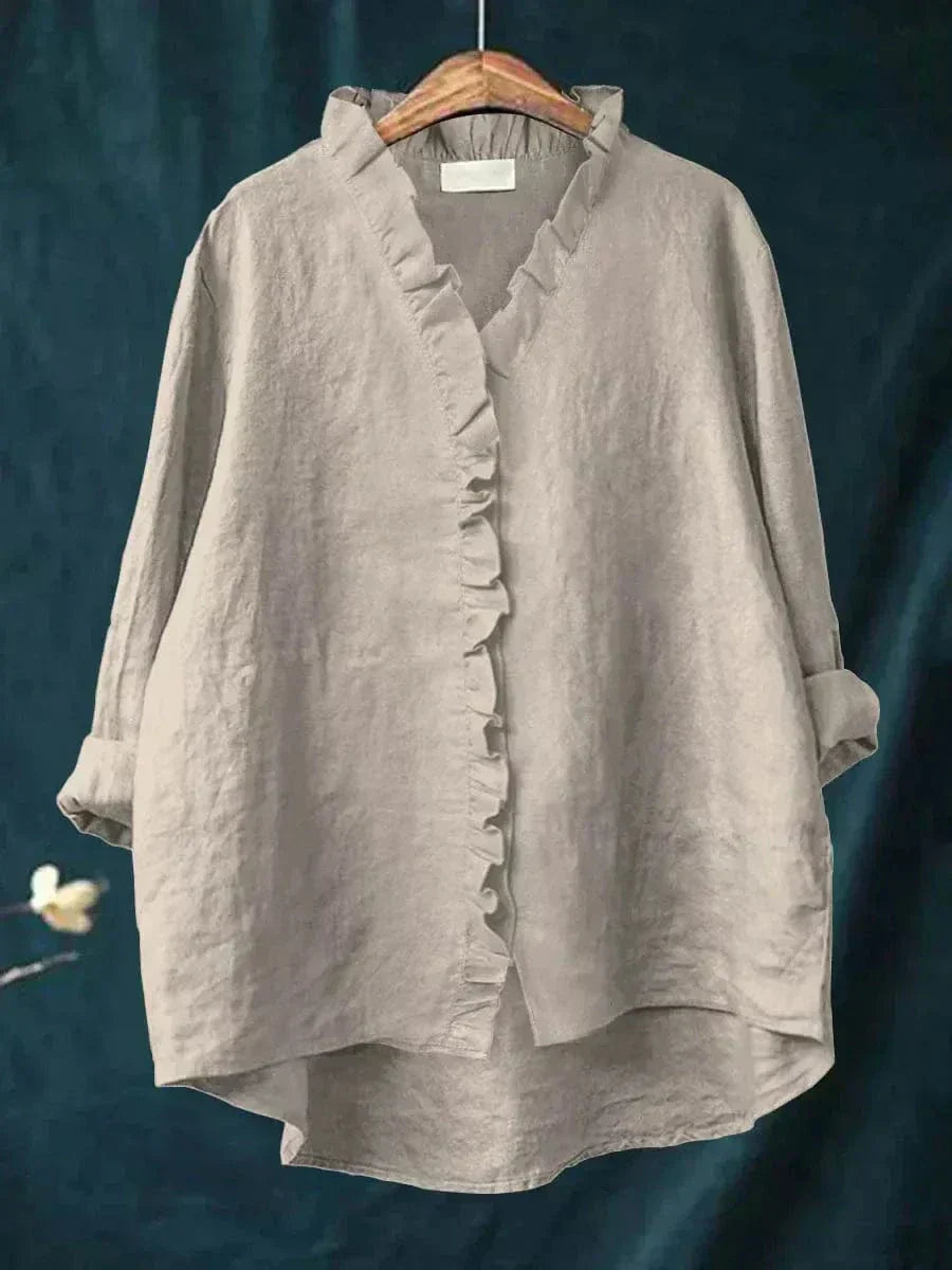 Women's blouse with artistic print