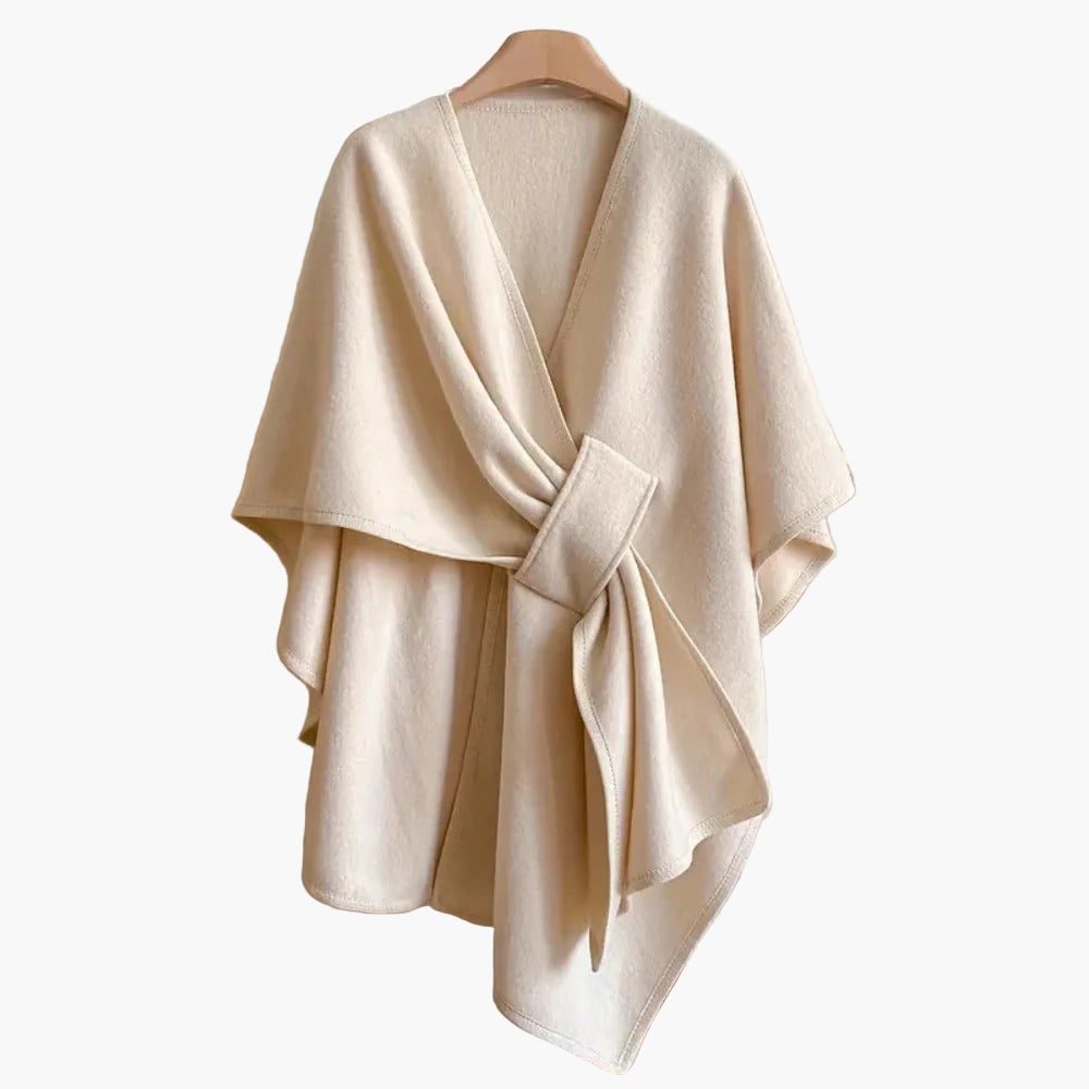 Poncho-Écharpe de Algodón para Mujer