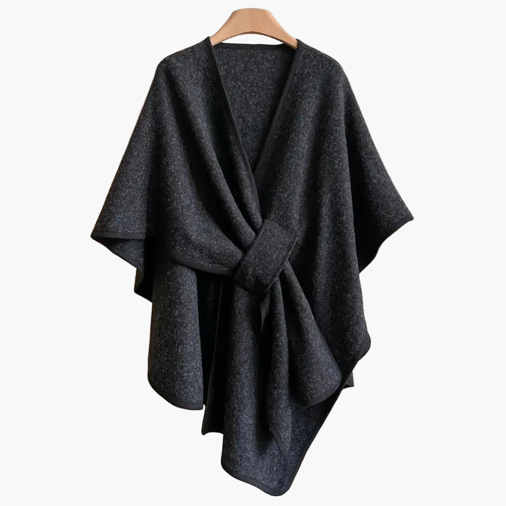 Poncho-Écharpe de Algodón para Mujer