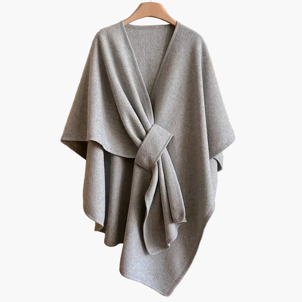 Poncho-Écharpe de Algodón para Mujer