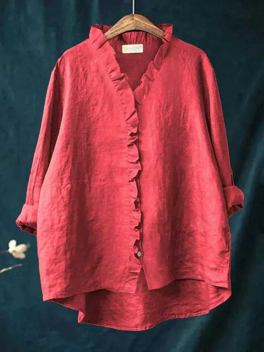 Women's blouse with artistic print