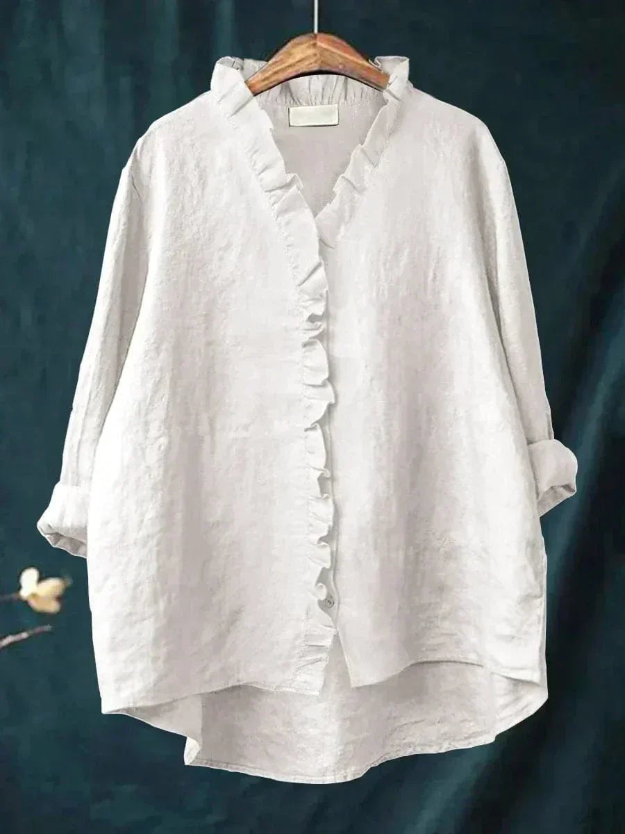 Women's blouse with artistic print