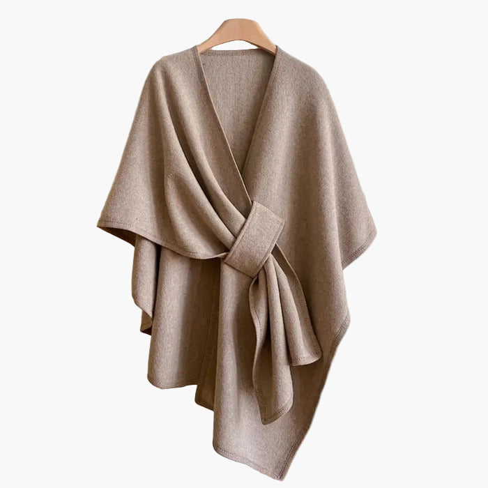 Poncho-Écharpe de Algodón para Mujer