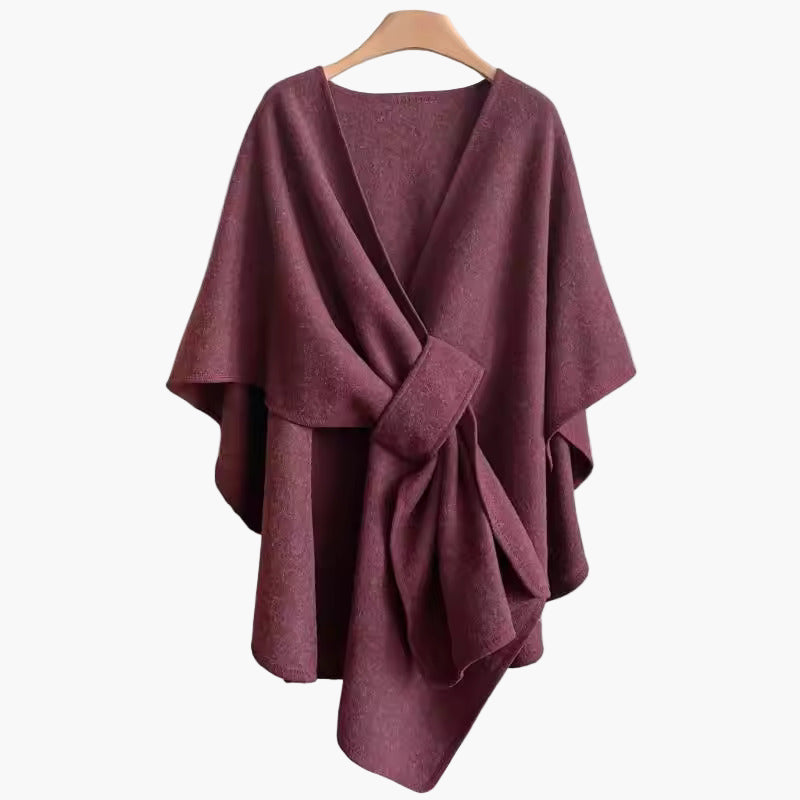 Poncho-Écharpe de Algodón para Mujer