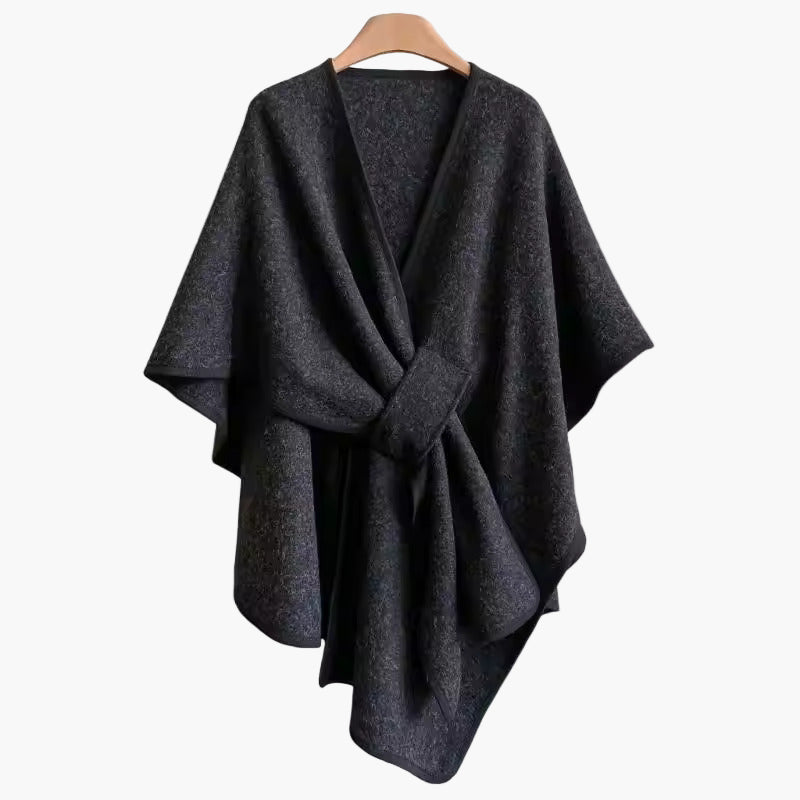 Poncho-Écharpe de Algodón para Mujer