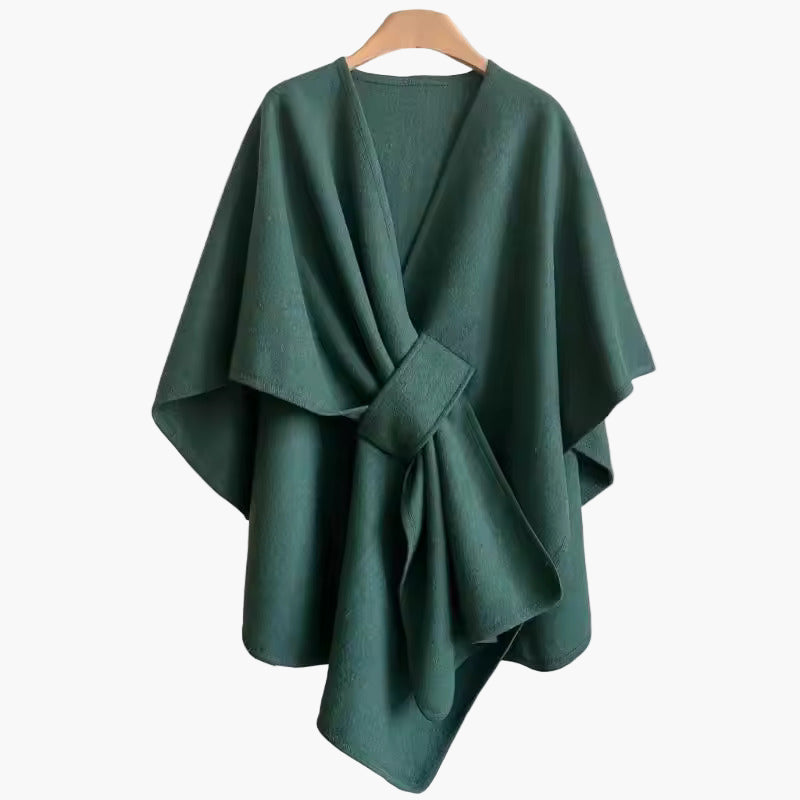 Poncho-Écharpe de Algodón para Mujer