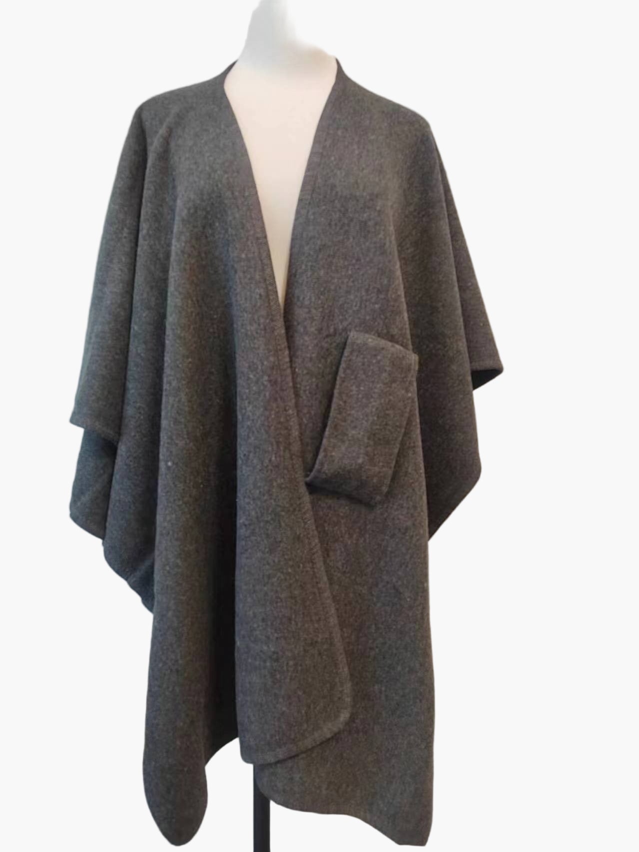 Poncho-Écharpe de Algodón para Mujer