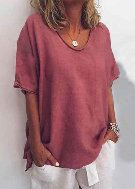 Loose Blouse with Digital Print and Short Sleeves for Women | Ideal for Everyday Wear