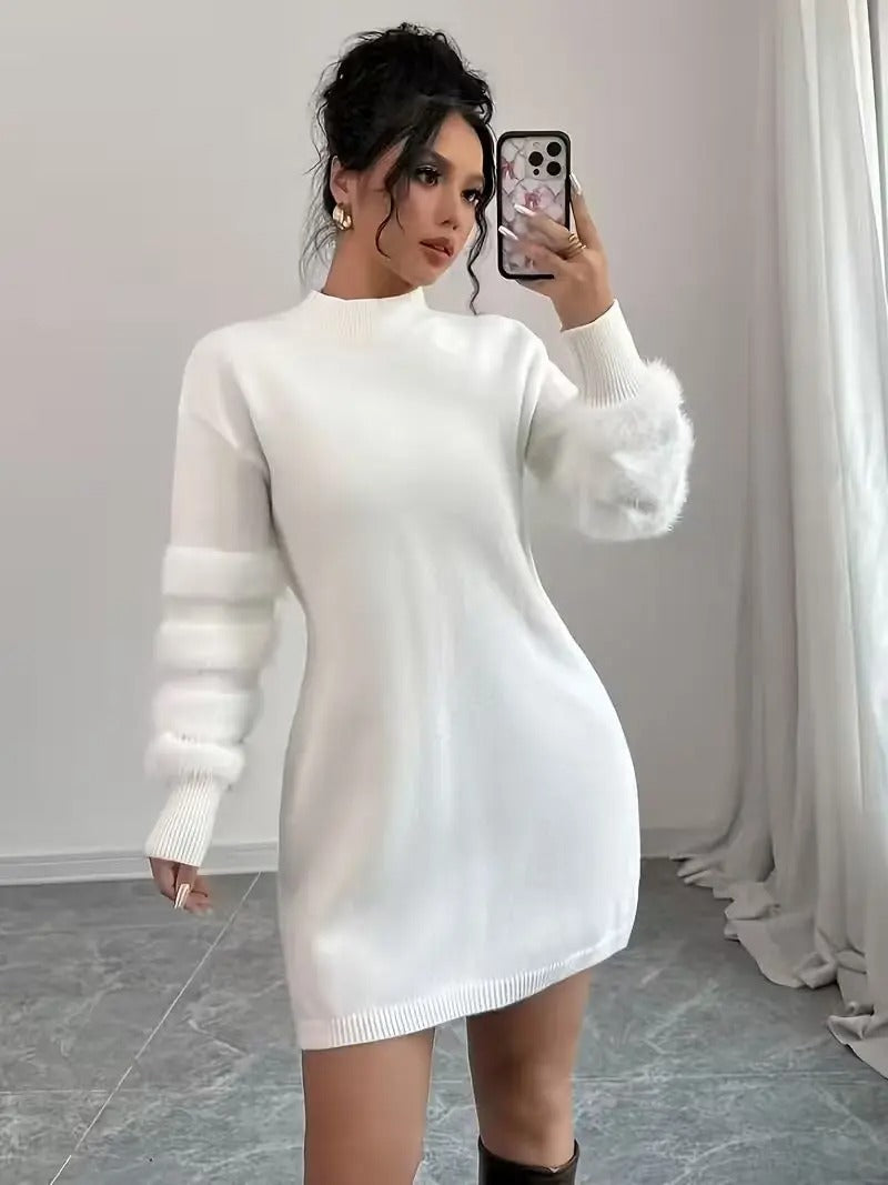 Vestido Corto de Punto para Mujer