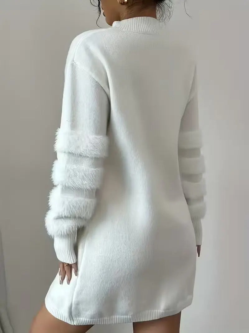 Vestido Corto de Punto para Mujer