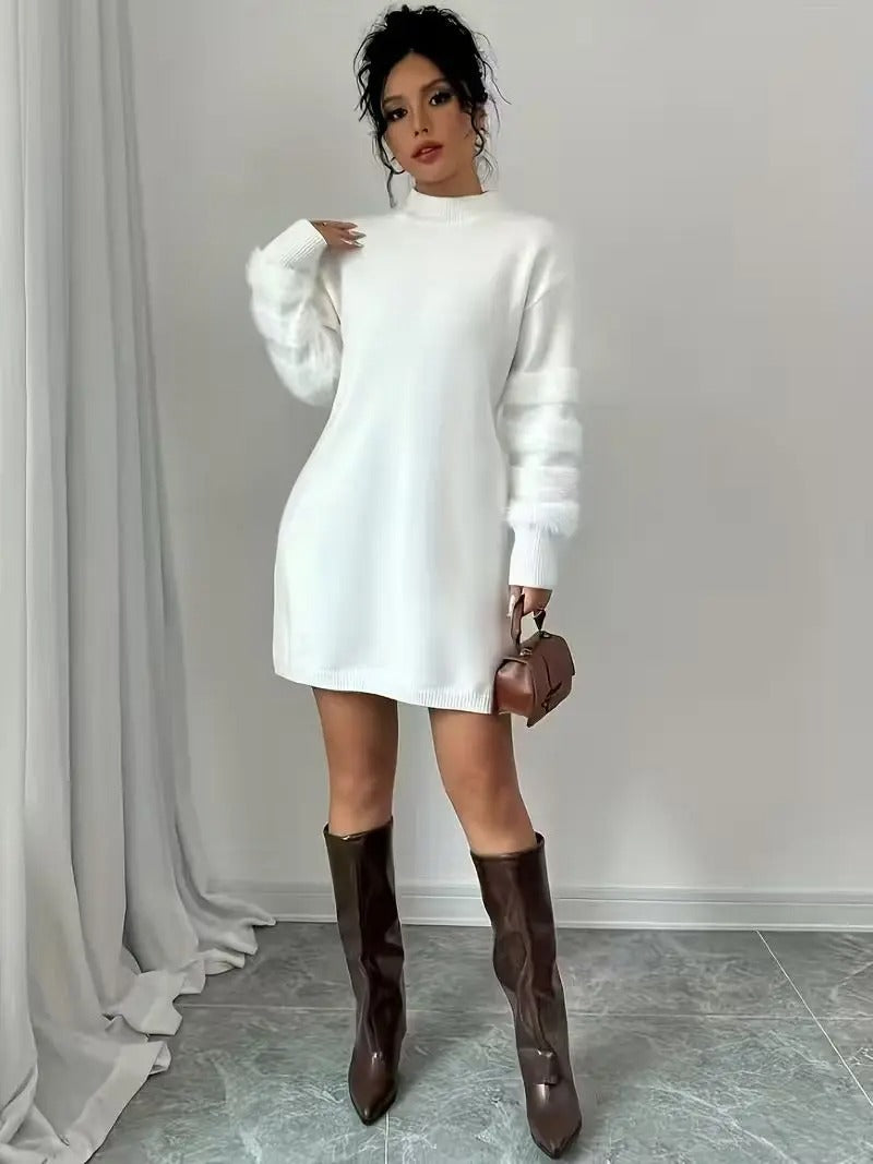 Vestido Corto de Punto para Mujer