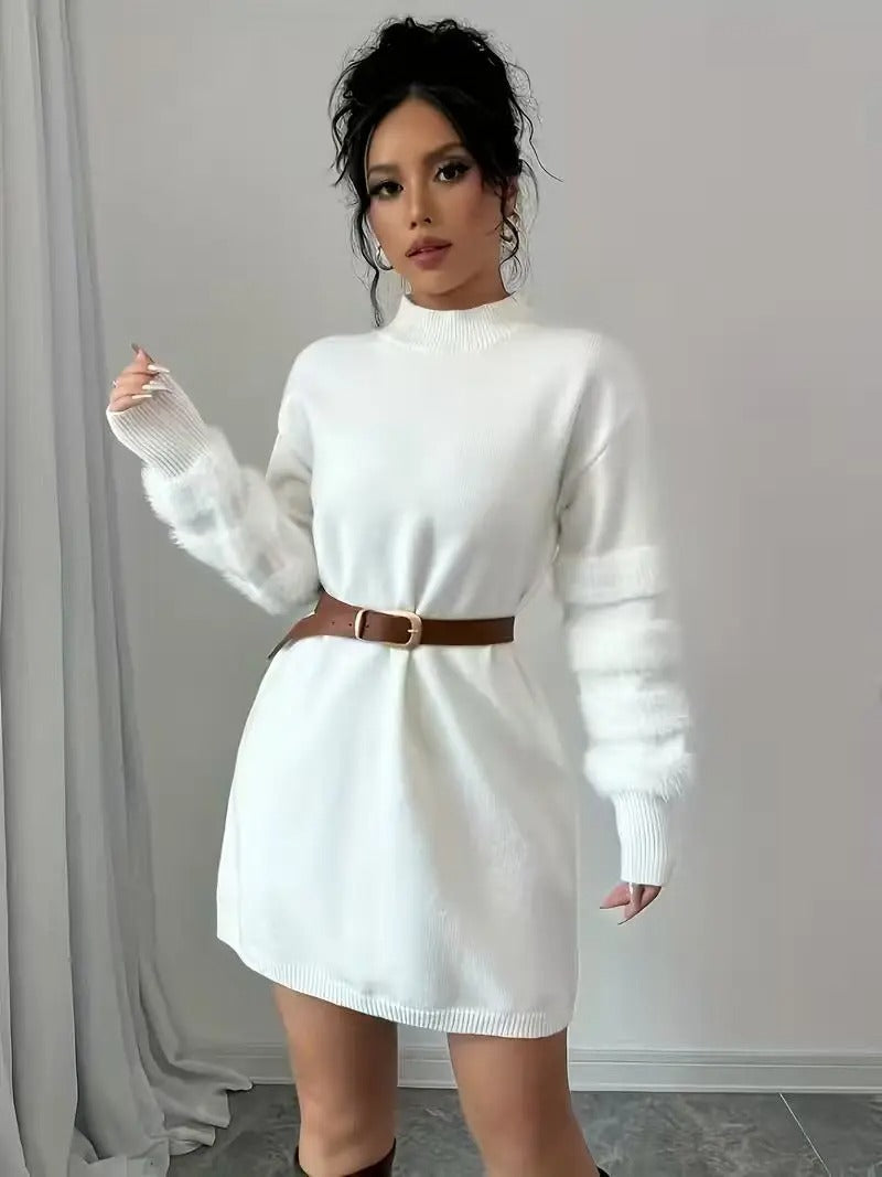 Vestido Corto de Punto para Mujer