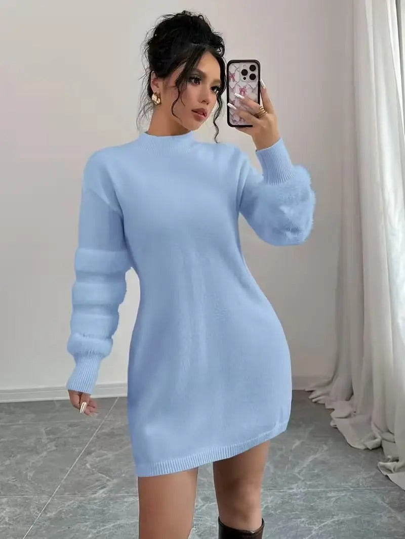 Vestido Corto de Punto para Mujer