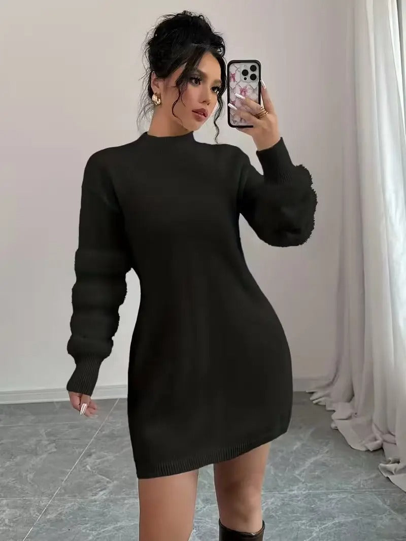 Vestido Corto de Punto para Mujer