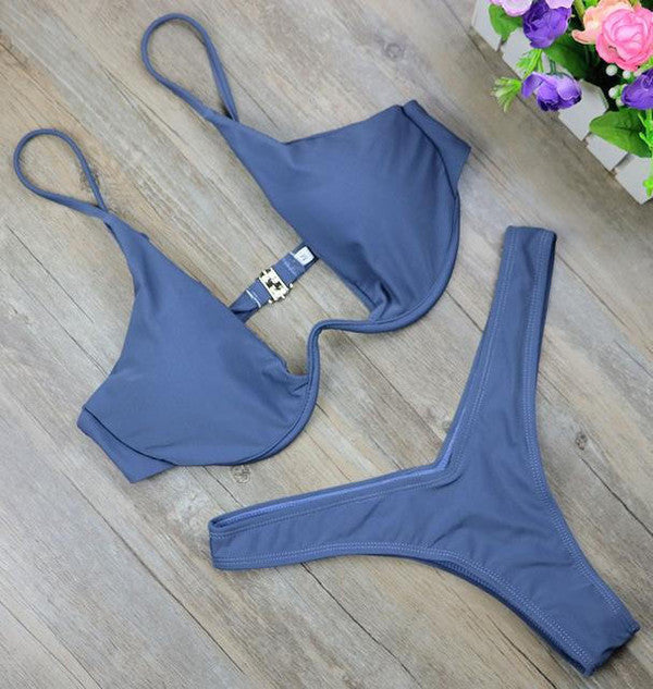 Micro Bikini con Tirantes Ajustables para Mujer