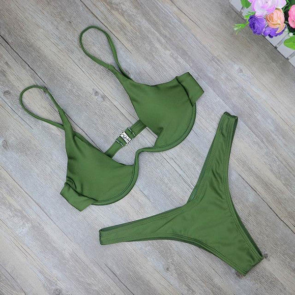 Micro Bikini con Tirantes Ajustables para Mujer