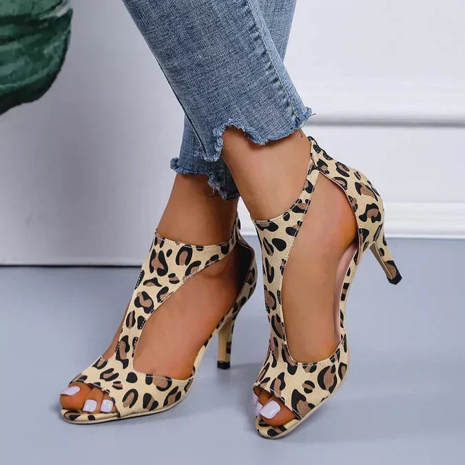 Women's Sandals with Back Strap and Heel | Ideal for Summer