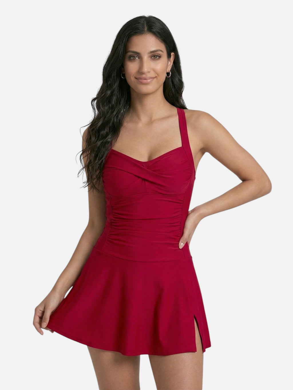 Traje de Baño Entero con Jupette para Mujer