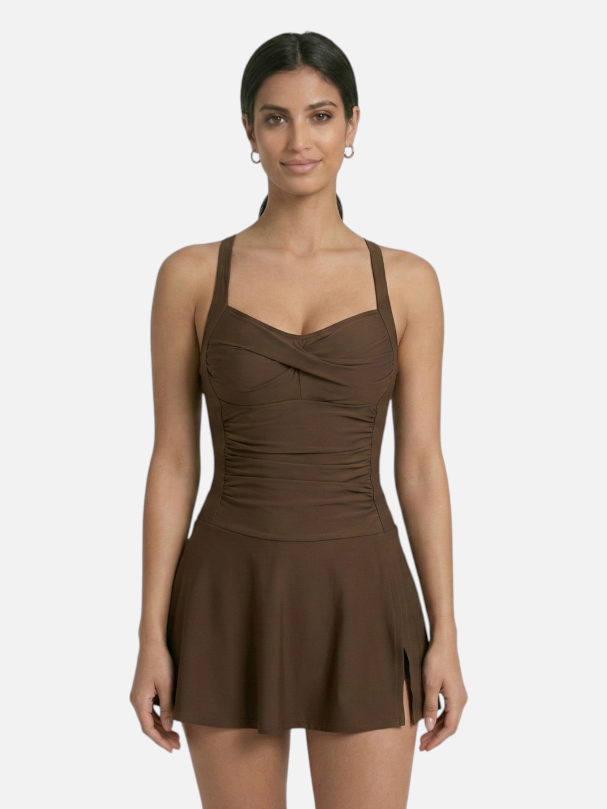 Traje de Baño Entero con Jupette para Mujer