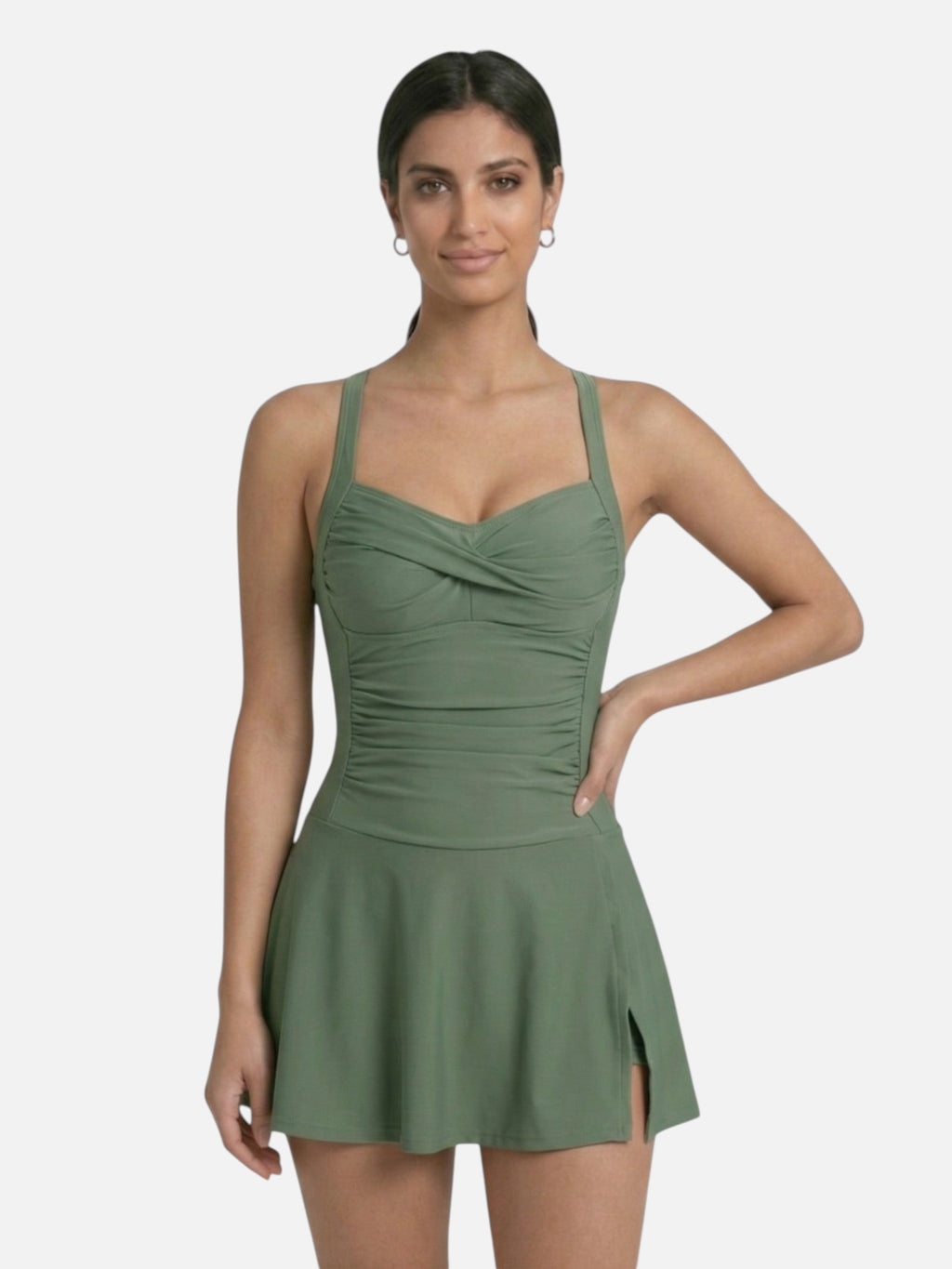 Traje de Baño Entero con Jupette para Mujer