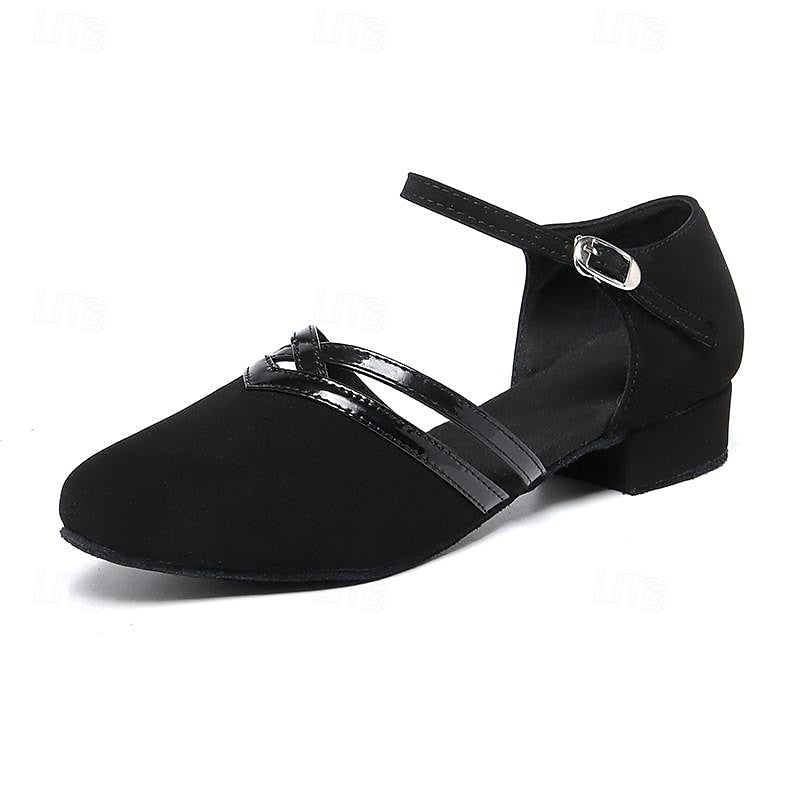 Zapatos de Baile con Tiras y Tacón Bajo para Mujer