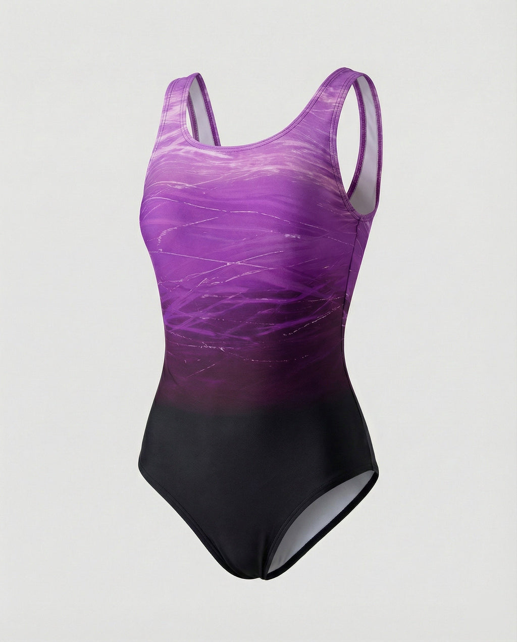One-Piece Sports Swimsuit with Crossed Design for Women