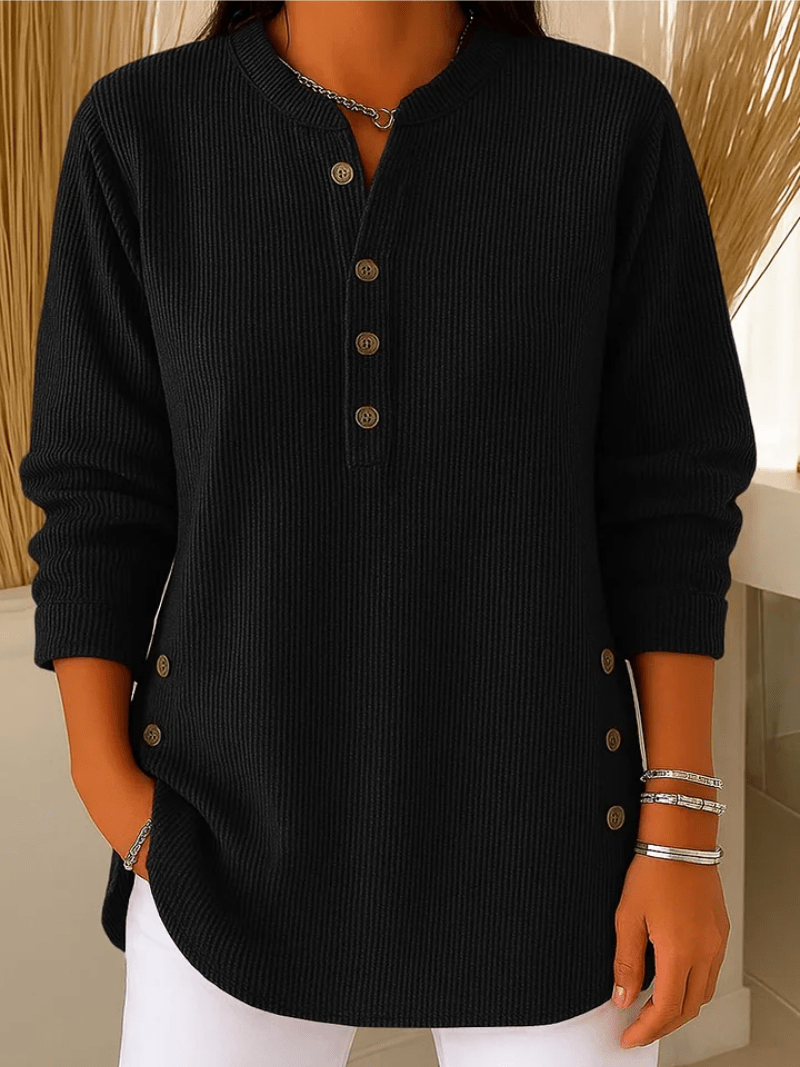 Oversized Mock Neck Tunic Long Sleeve Ribbed Knit Sweater for Women