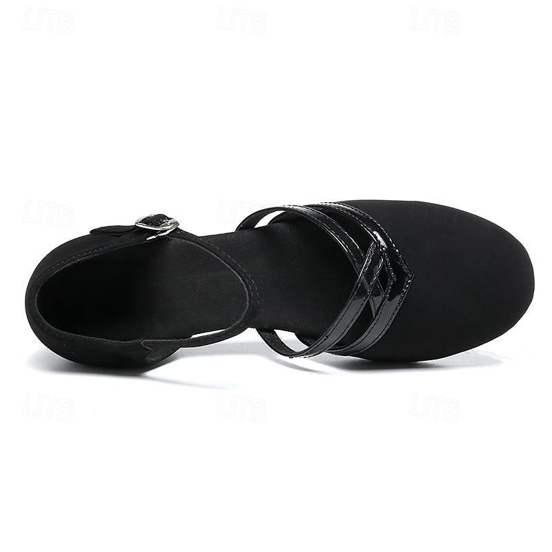 Zapatos de Baile con Tiras y Tacón Bajo para Mujer
