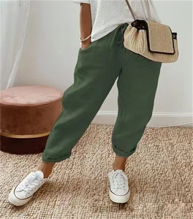 Pantalones Cómodos de Algodón para Mujer