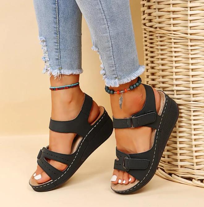 Sandalias Casuales con Tiras Ajustables para Mujer