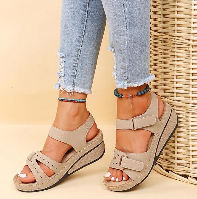 Sandalias Casuales con Tiras Ajustables para Mujer