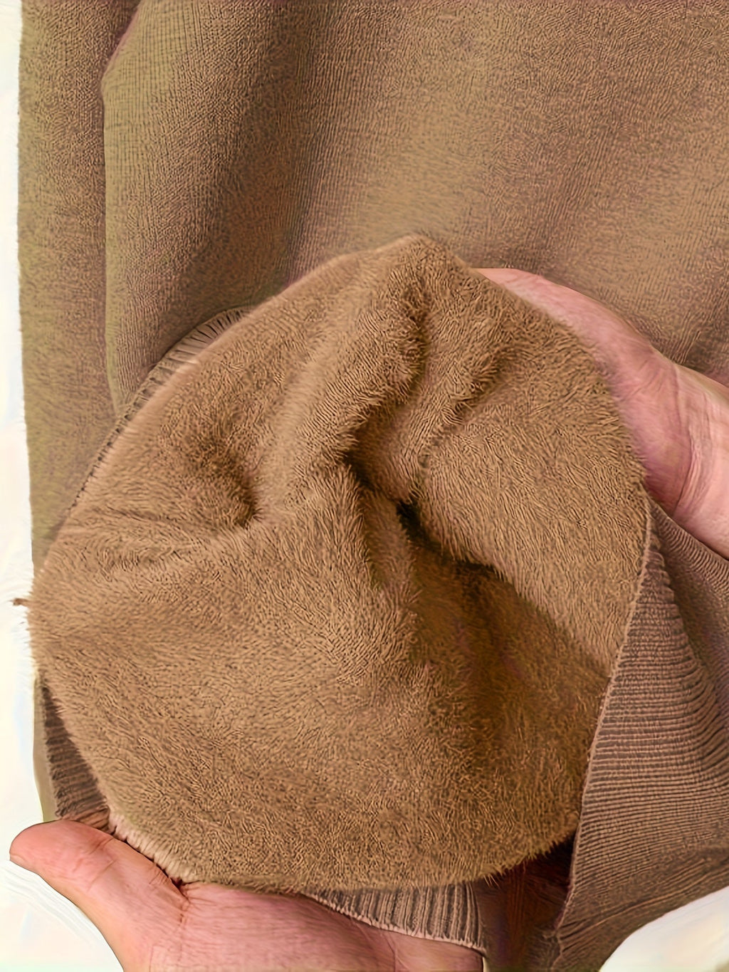 Suéter de Cuello Alto Forrado en Polar para Mujer