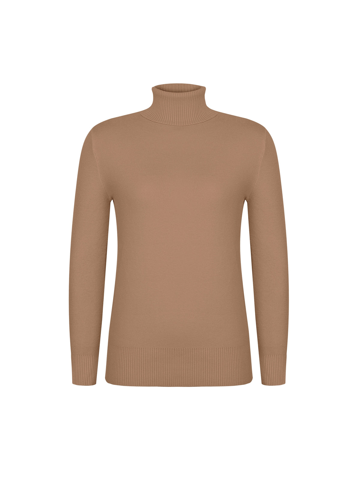 Suéter de Cuello Alto Forrado en Polar para Mujer