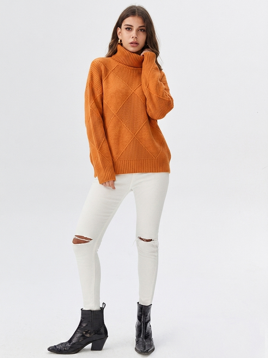 Suéter de Cuello Alto para Mujer