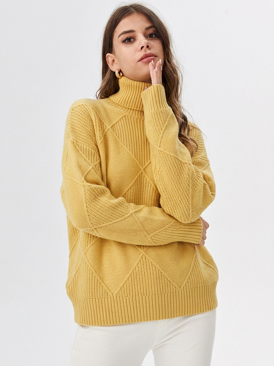 Suéter de Cuello Alto para Mujer