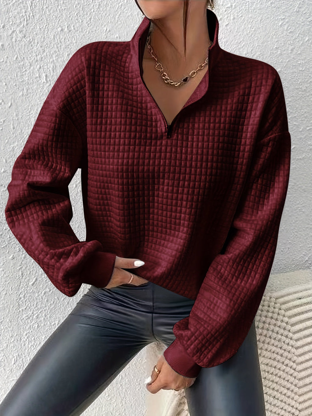 Quarter Zip Sweater for Women