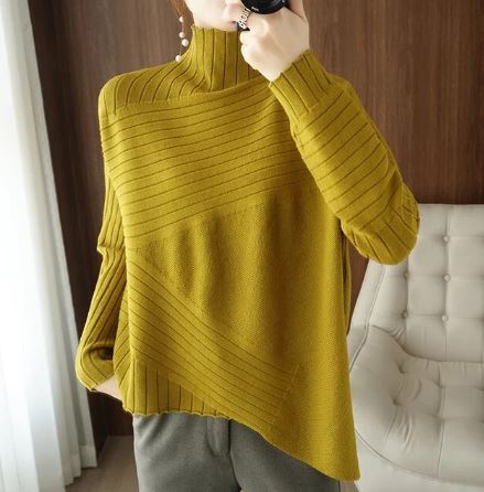 Oversized Turtleneck Sweater for Women
