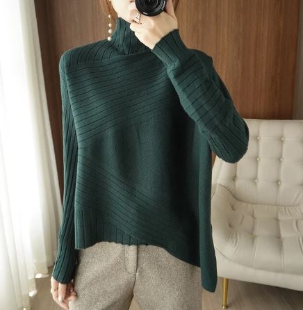 Oversized Turtleneck Sweater for Women