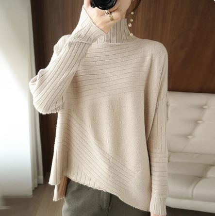 Oversized Turtleneck Sweater for Women