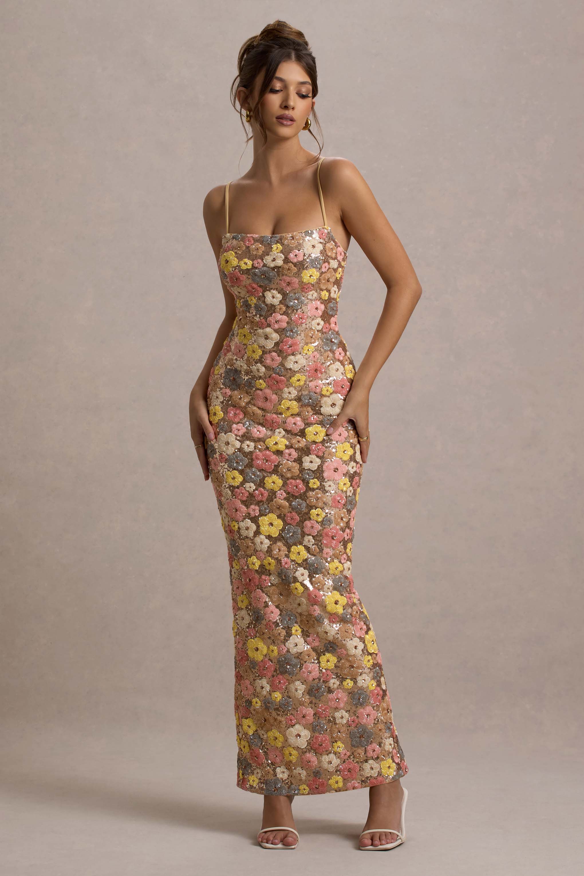 Vestido Largo con Tirantes Ajustables para Mujer