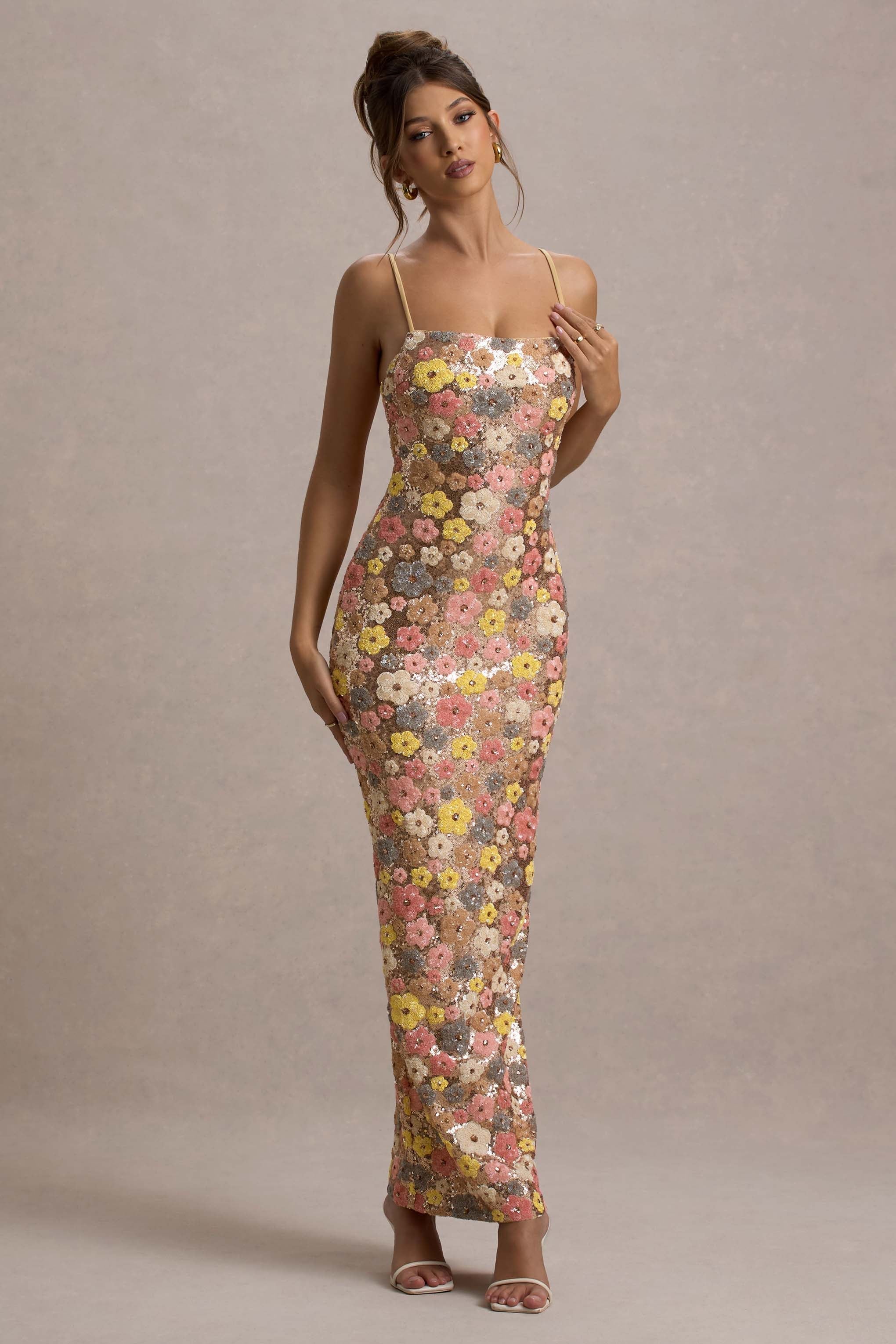 Vestido Largo con Tirantes Ajustables para Mujer