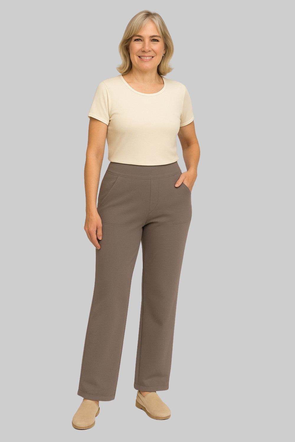 Pantalón Largo Recto de Yoga para Mujer
